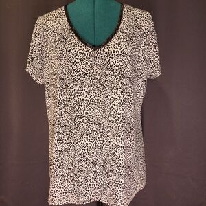 3/$20 Leopard Print V-Neck Women's Sleep Top